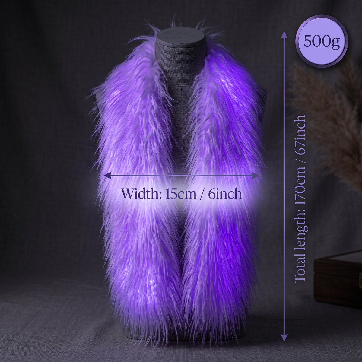 Cachecol™ LED Scarf Purple